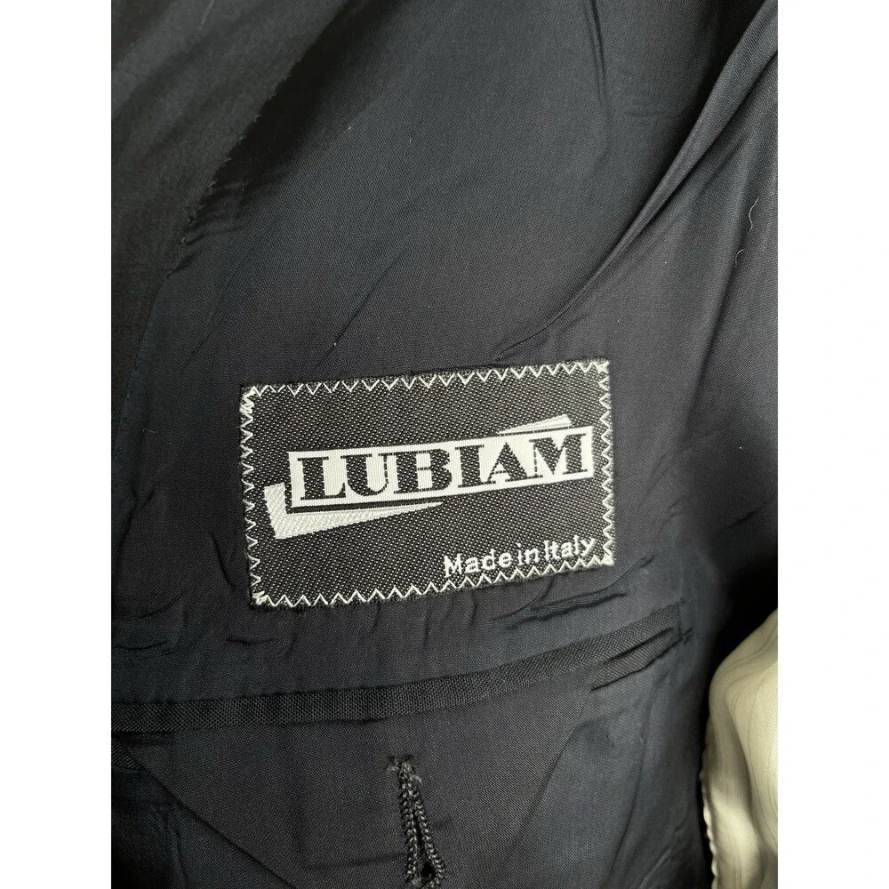 Lubiam Blazer Men 42R Cerruti 1881 Super 100s Coat Jacket Subtle Windowpane